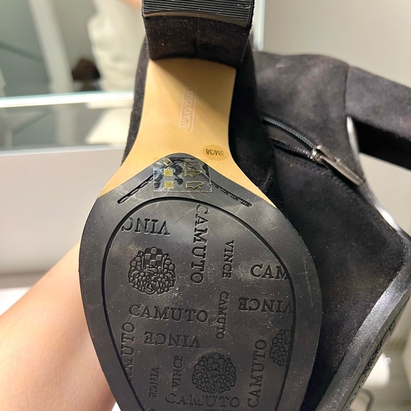 🆕Vince Camuto Black Over-the-Knee faux suede Women's Boots - Picture 6 of 8